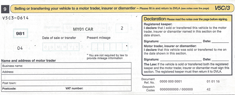 Understanding The V5C Registration Document | Scrap Car Comparison