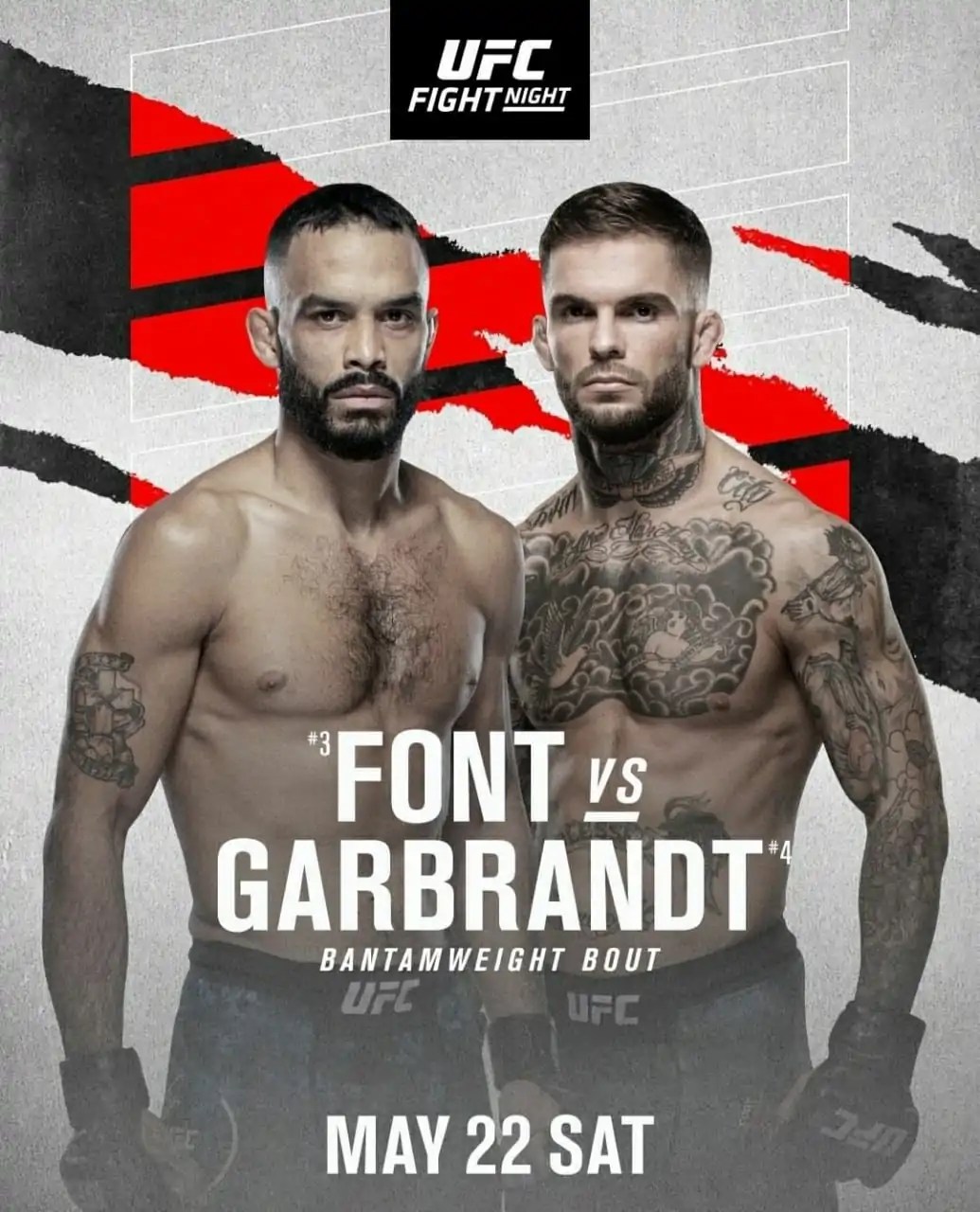 Ufc Fight Night Cody Garbrandt Rob Font Vs Cody