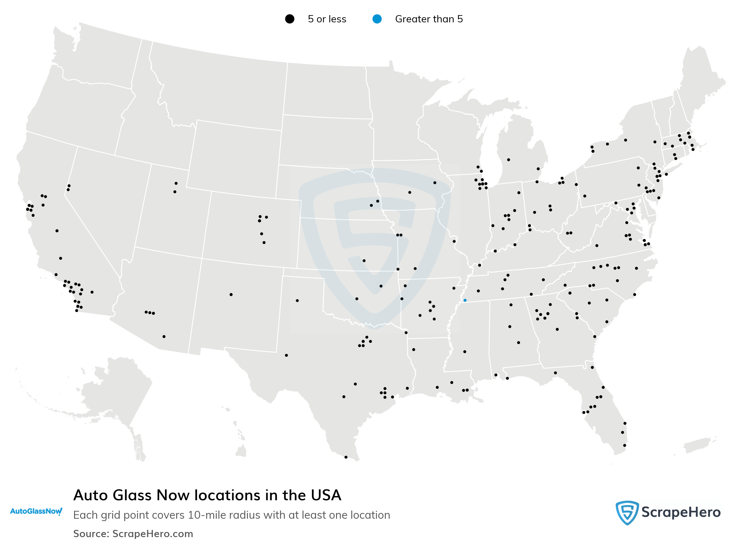List of all Auto Glass Now locations in the USA ScrapeHero Data Store
