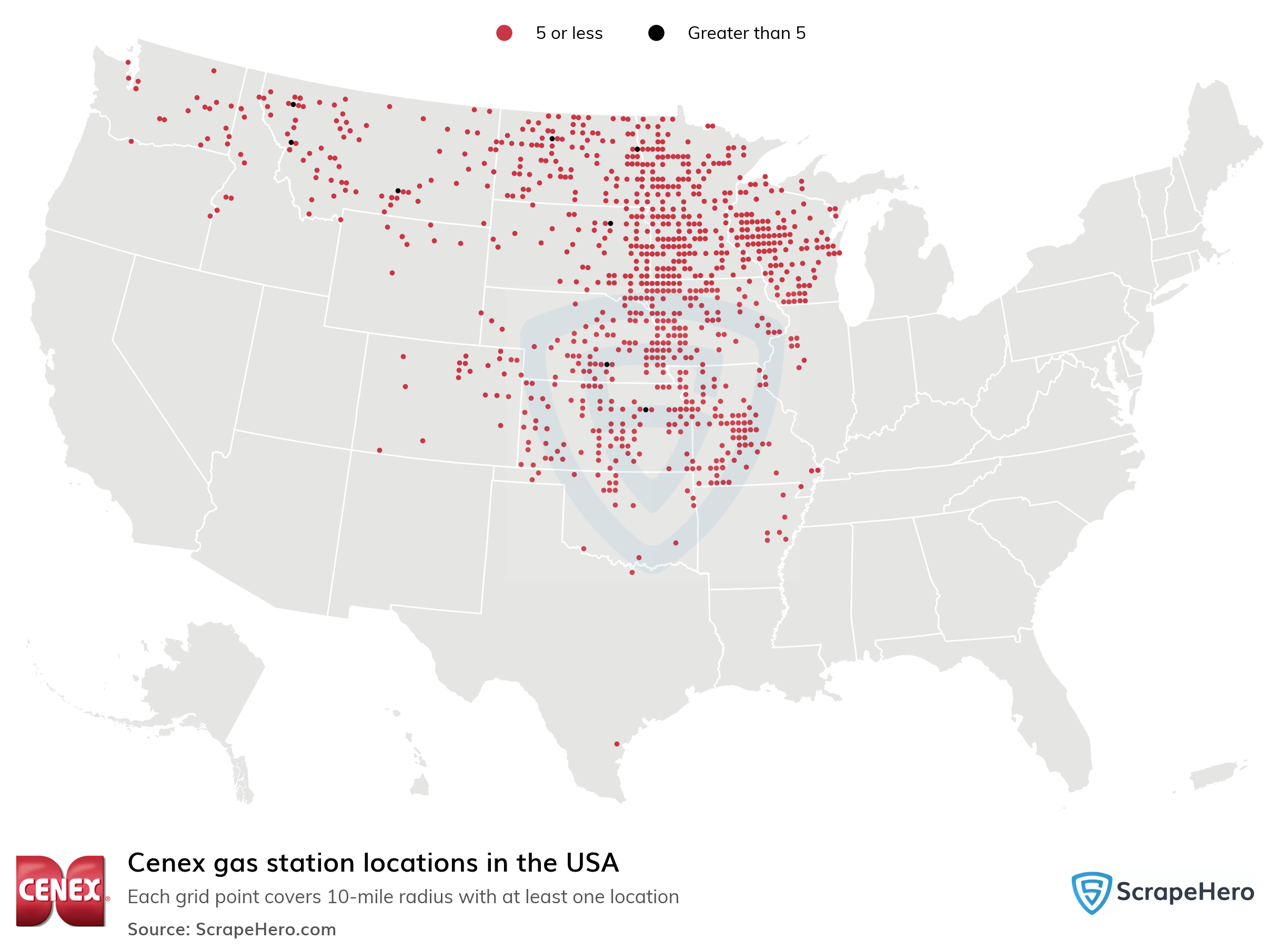 List of all Cenex gas station locations in the USA ScrapeHero Data Store