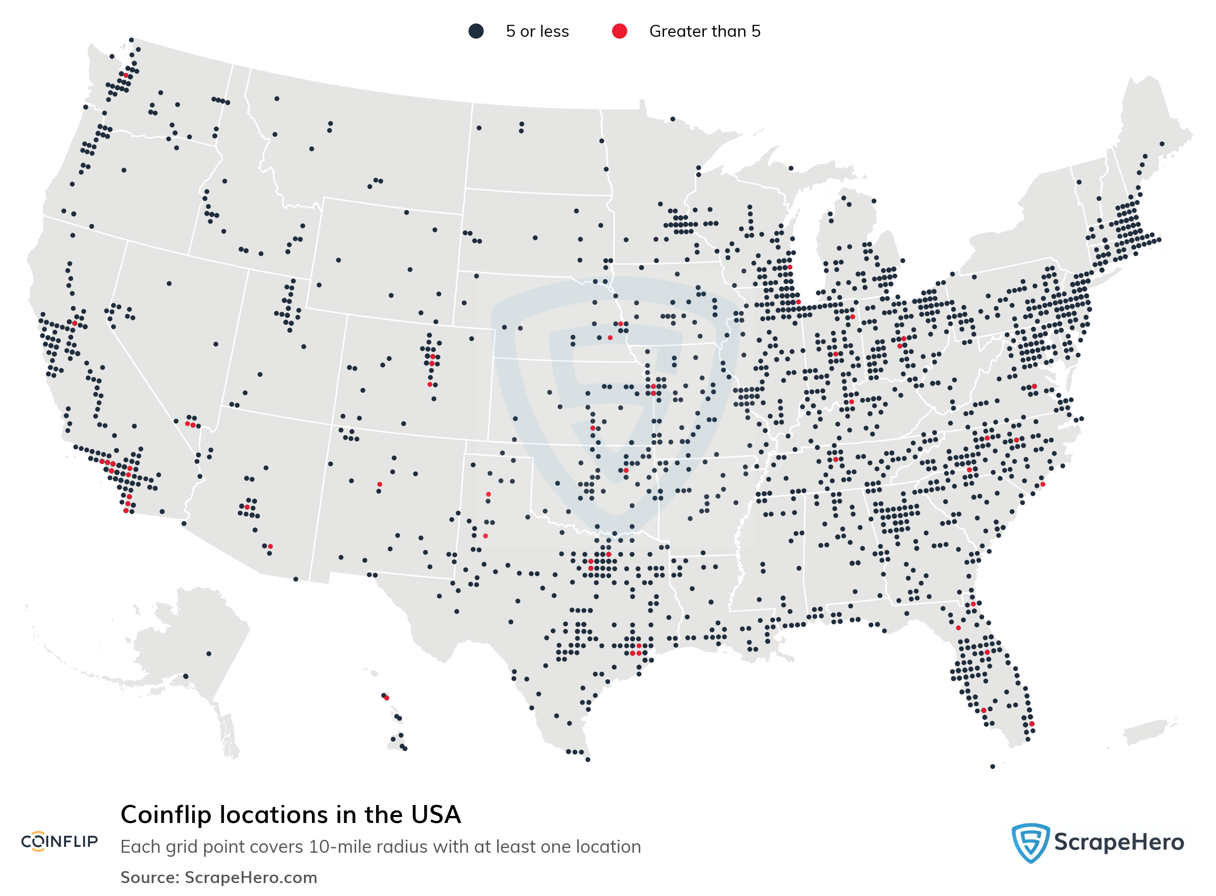 List of all Coinflip locations in the USA ScrapeHero Data Store