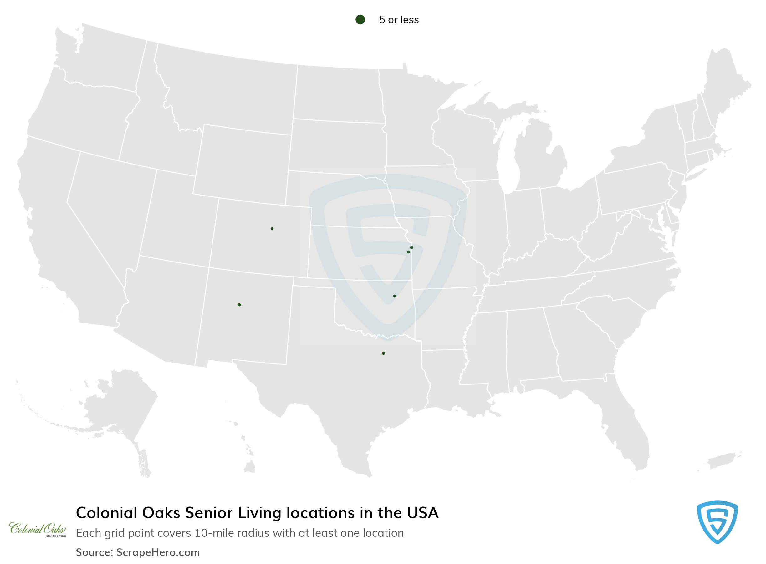 List of all Colonial Oaks Senior Living locations in the USA