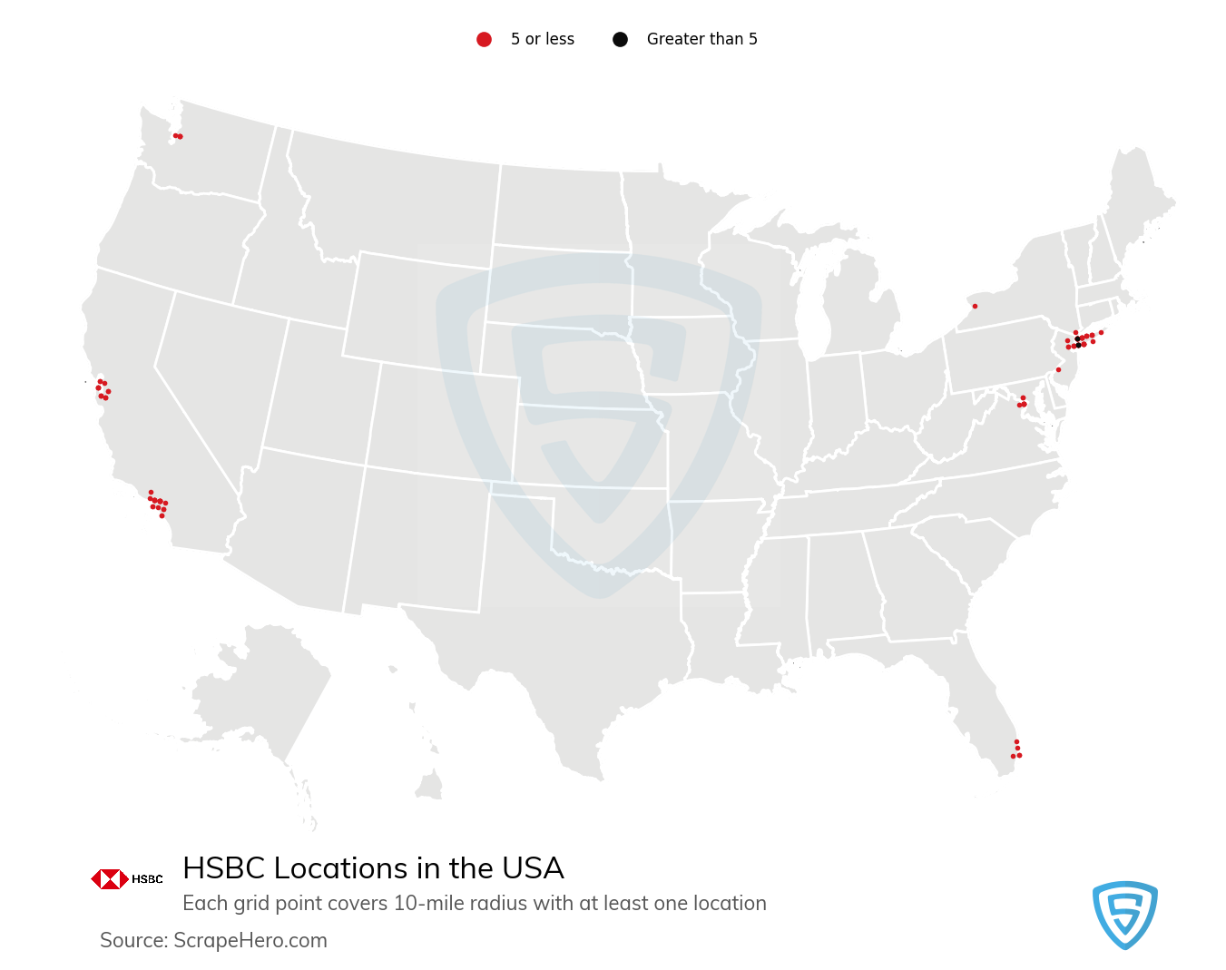List of all HSBC bank locations in the USA ScrapeHero Data Store