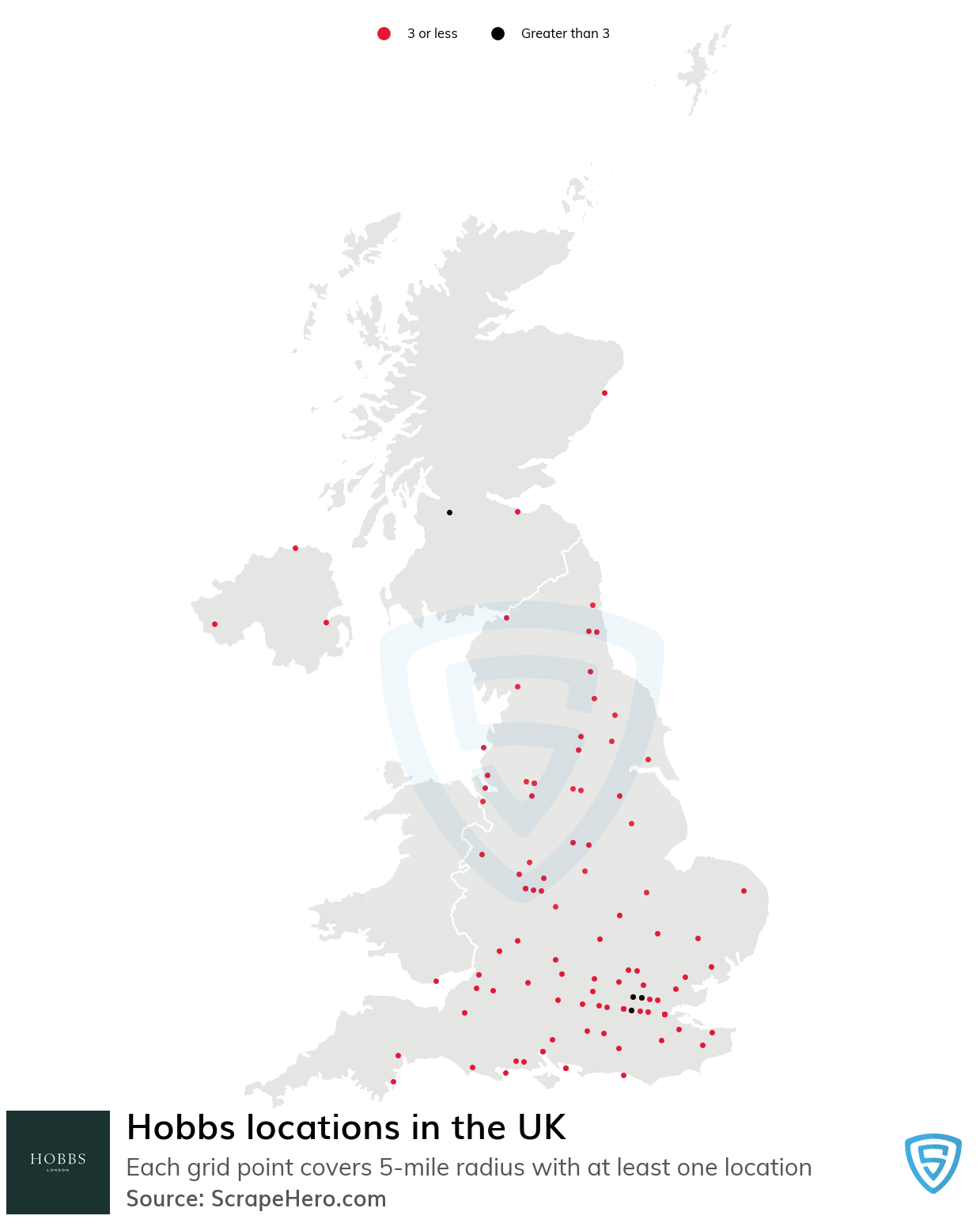 Number of Hobbs locations in the UK in 2024 ScrapeHero