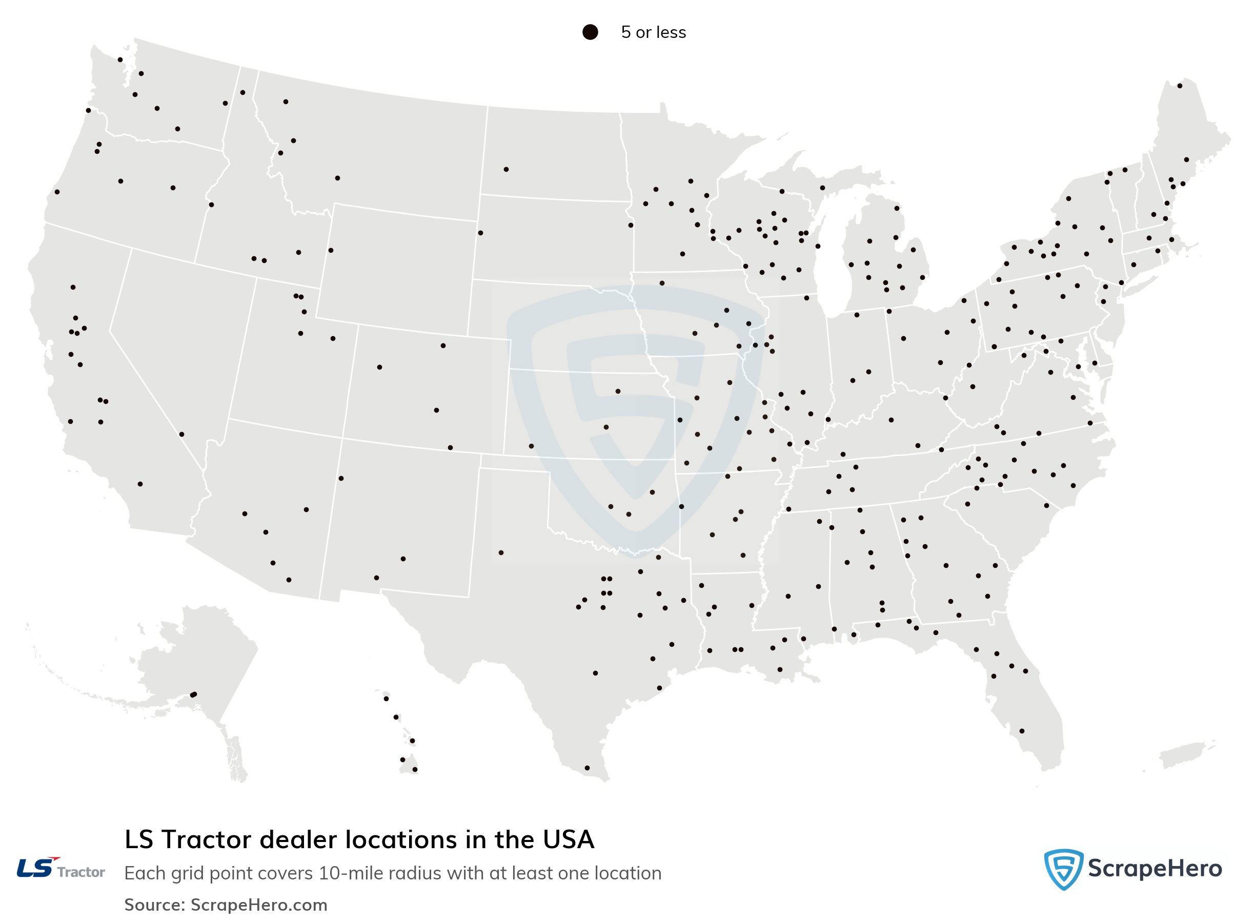 List of all LS Tractor dealer locations in the USA ScrapeHero Data Store