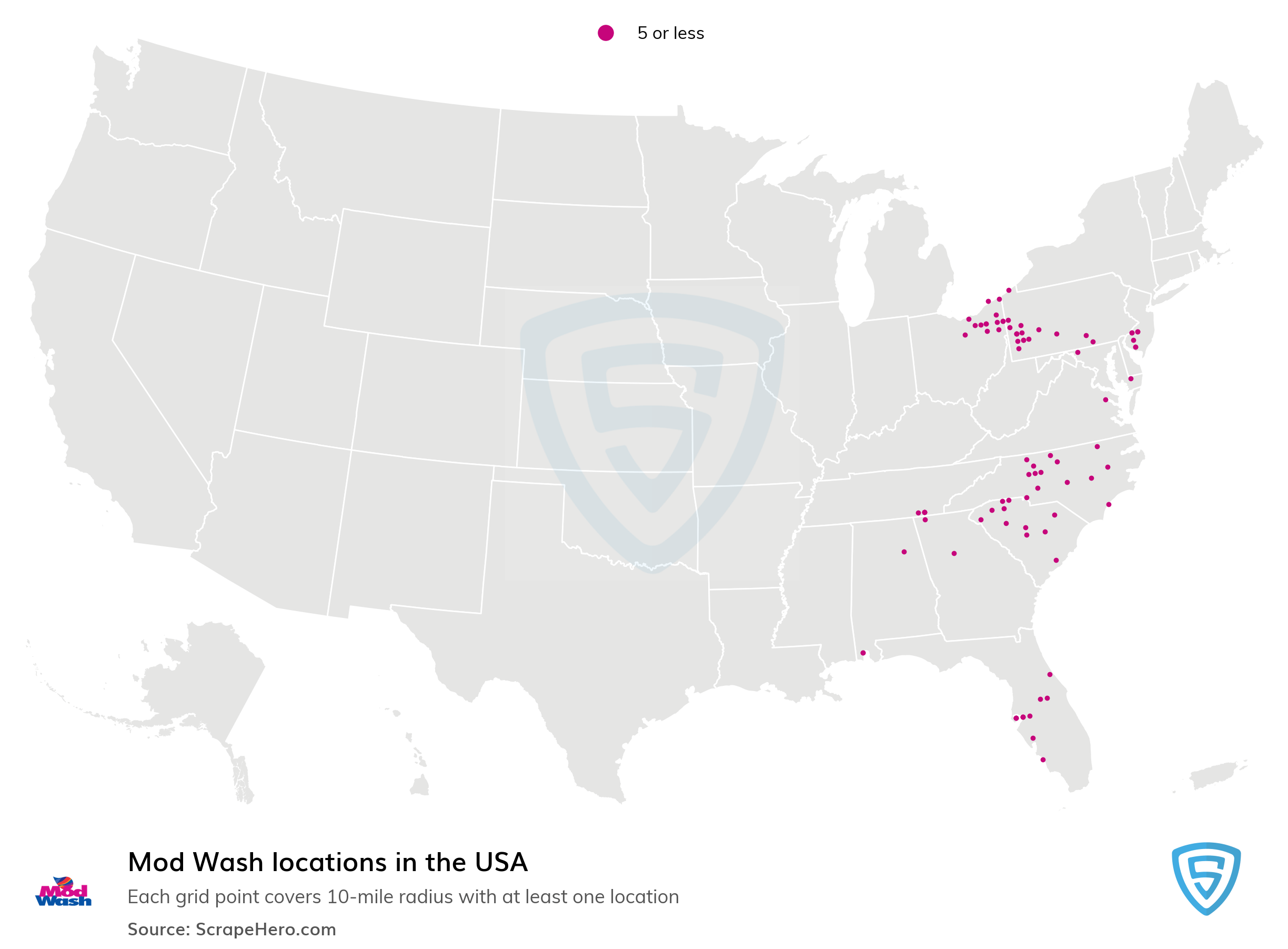 List of all Mod Wash locations in the USA ScrapeHero Data Store
