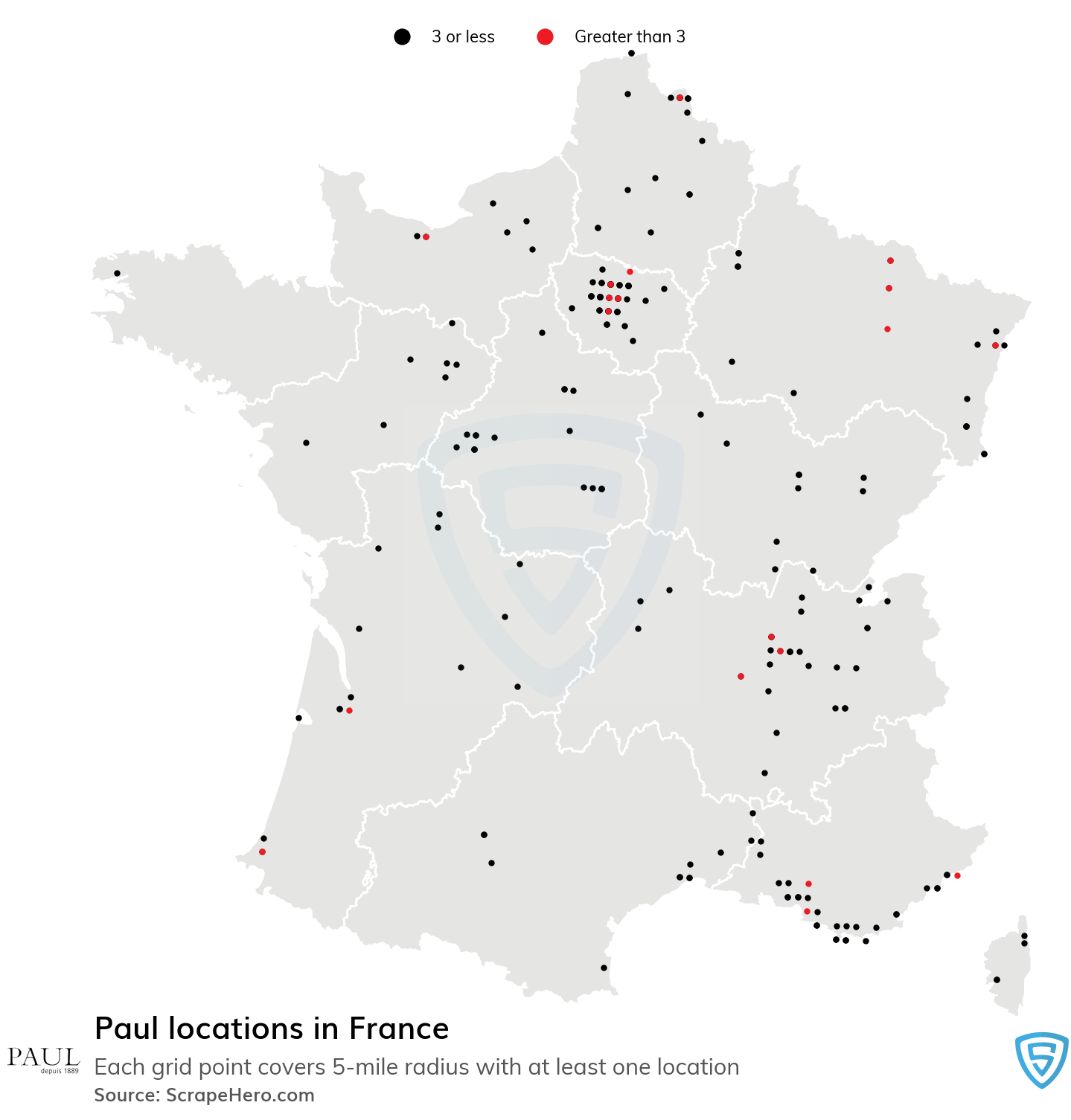 List of all Paul locations in France ScrapeHero Data Store