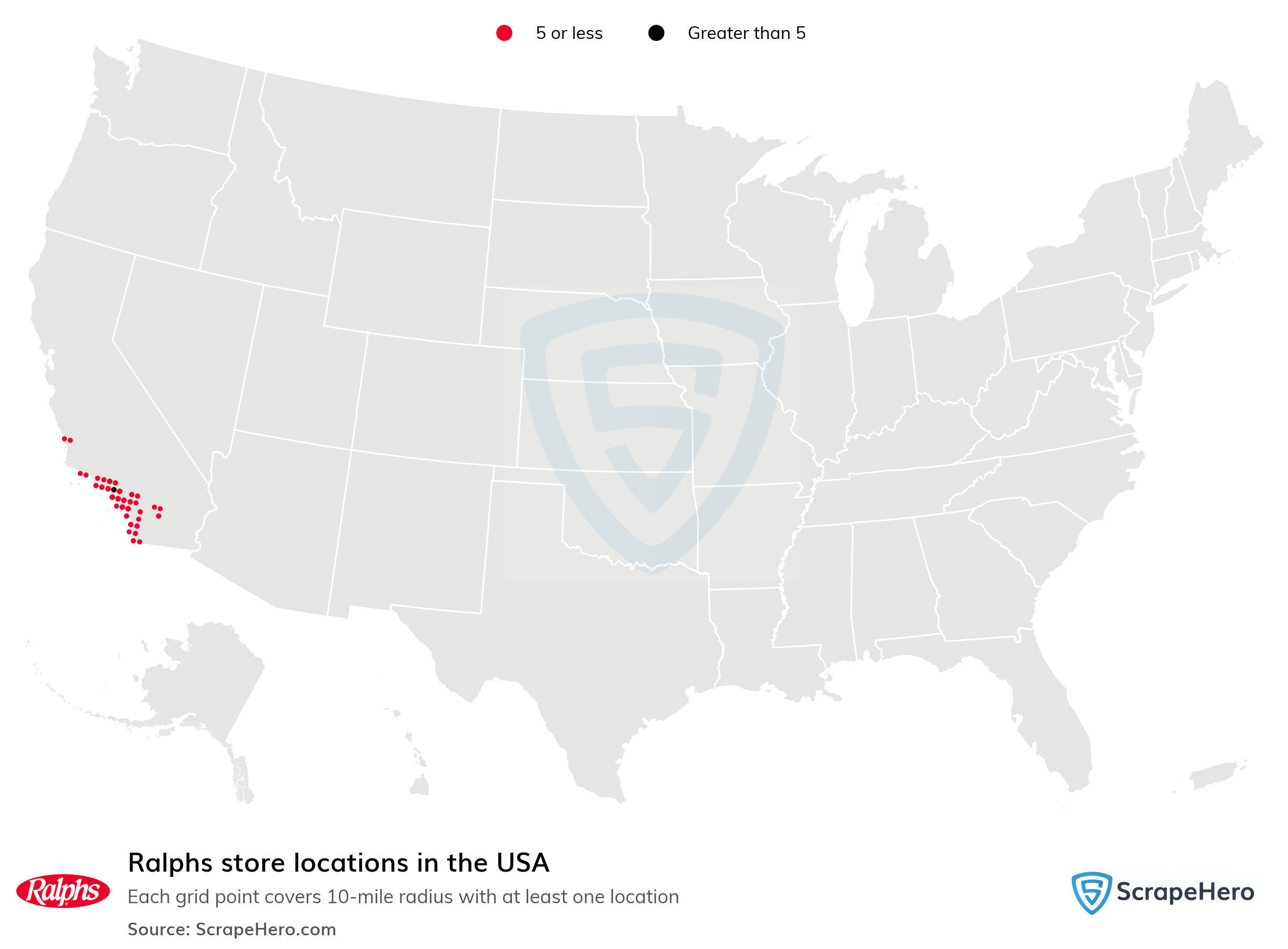 Number of Ralphs locations in the USA in 2024 ScrapeHero