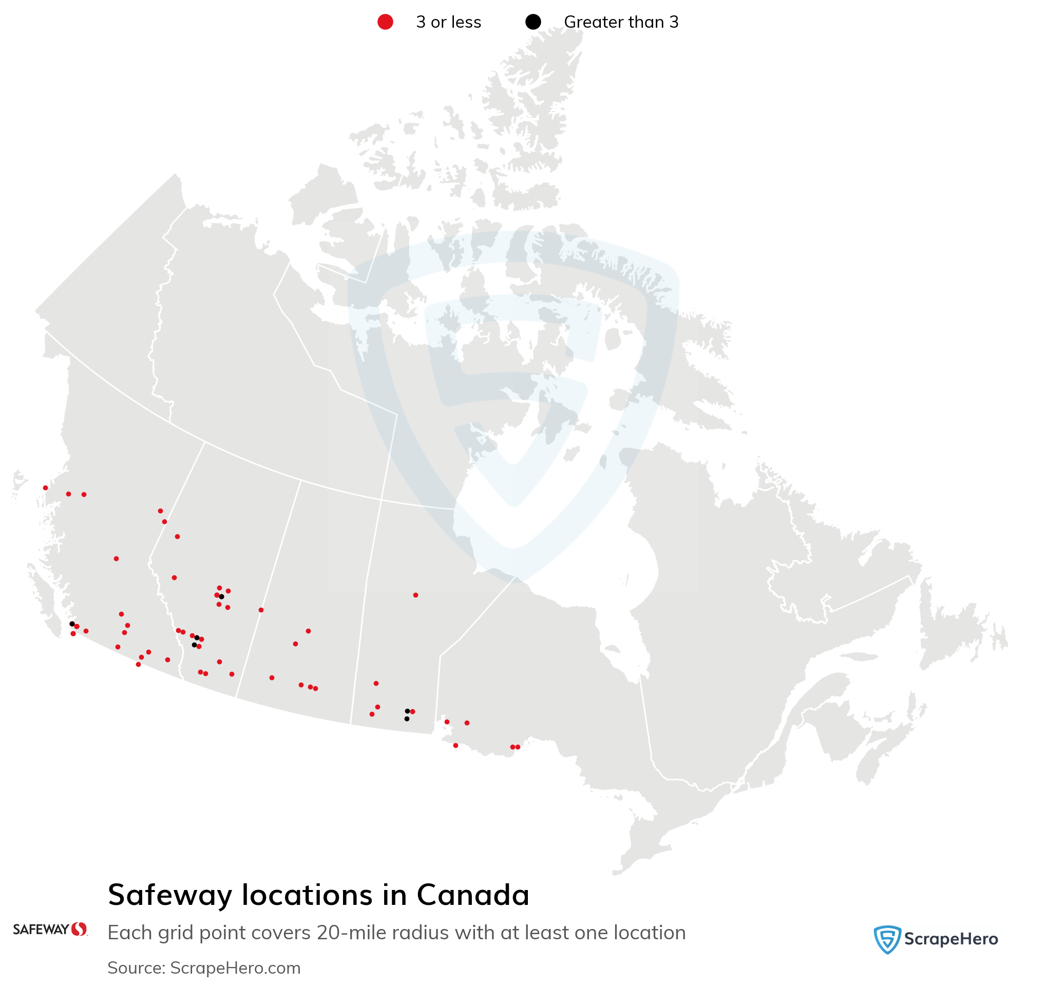 Number of Safeway locations in Canada in 2024 ScrapeHero