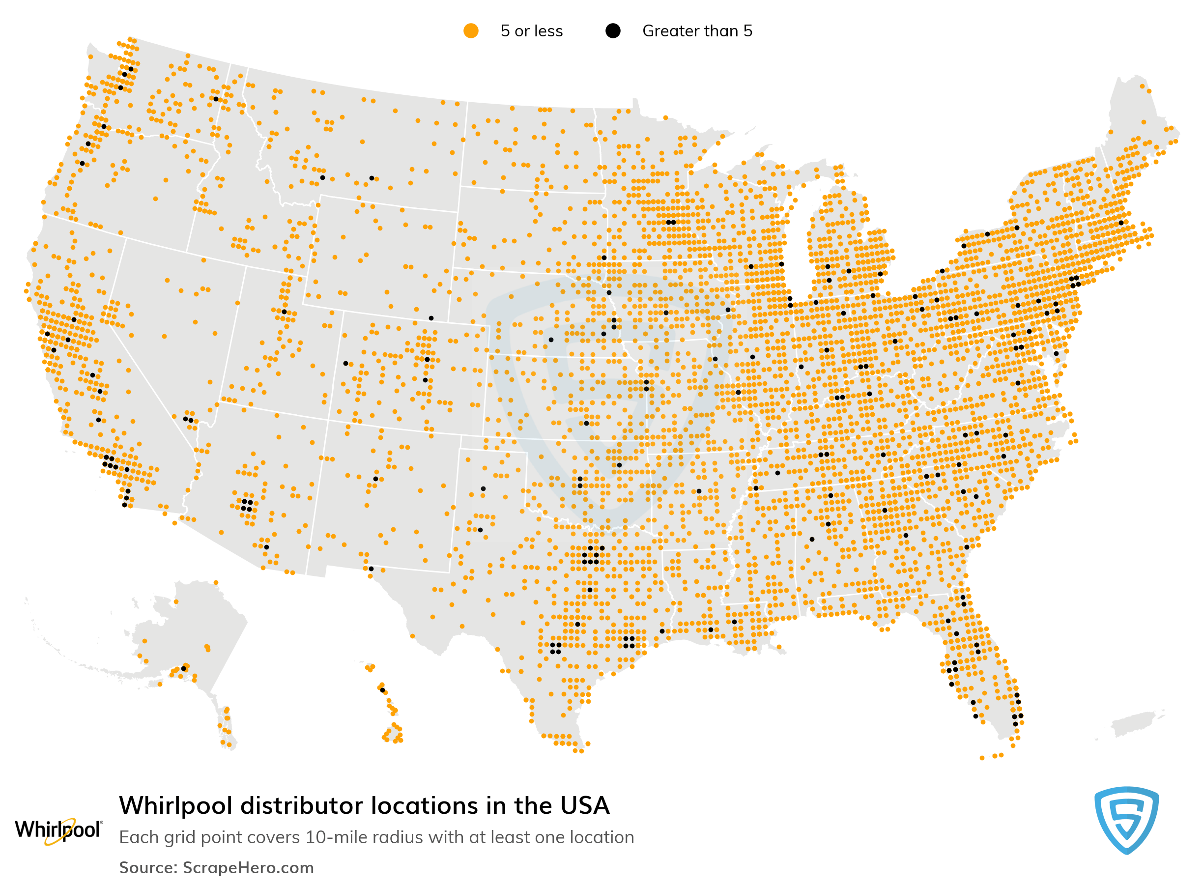 List of all Whirlpool distributor locations in the USA ScrapeHero