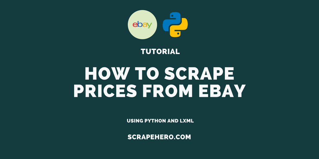 How to scrape data from eBay using Python