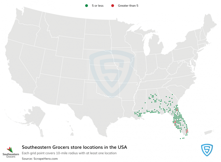 The Largest Grocery Chains in the US in 2021 Based on Locations