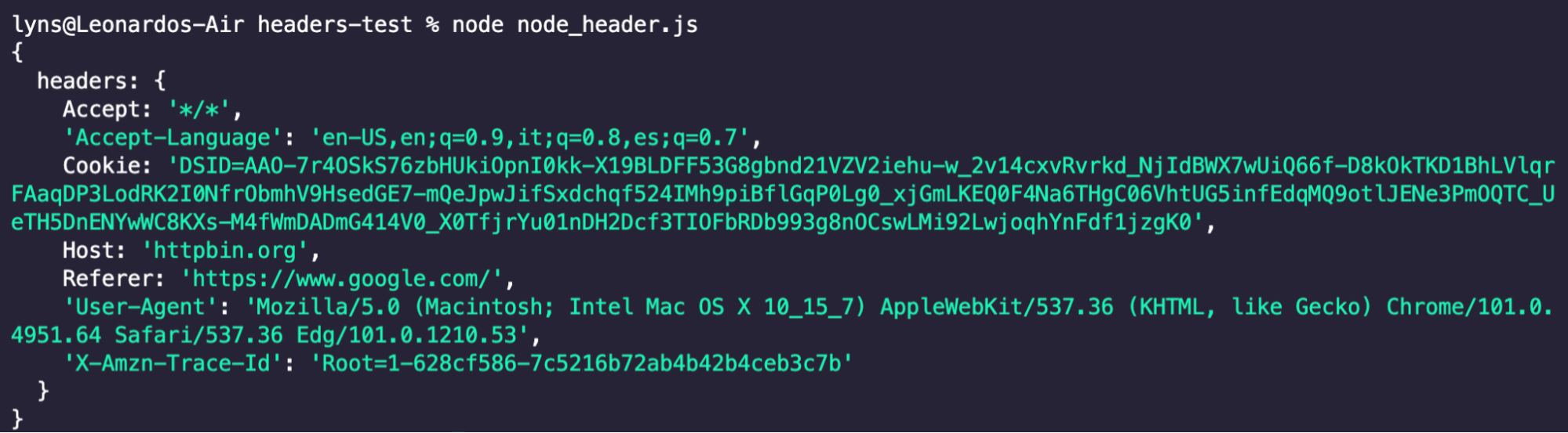 How to Grab HTTP Headers and Cookies for  Scraping