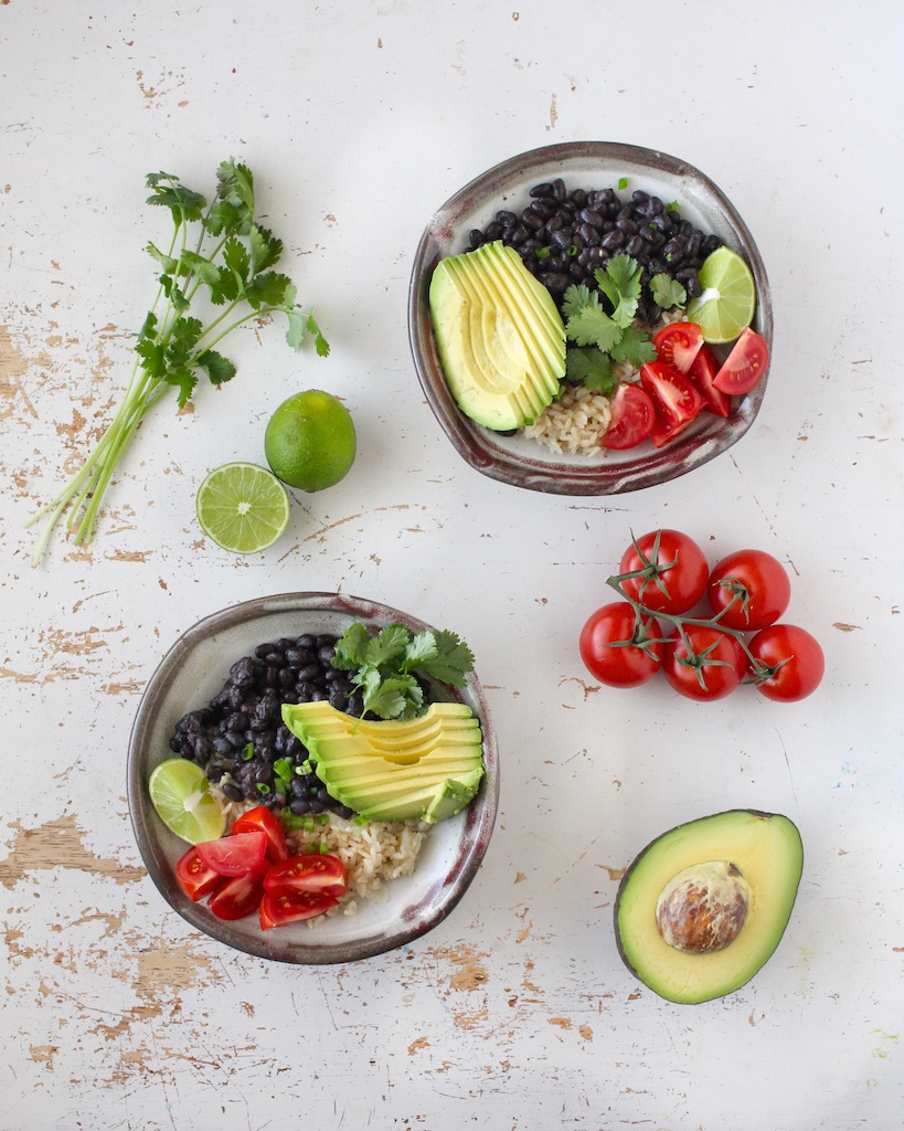 Black Beans and Soaked Brown Rice Scratch Eats