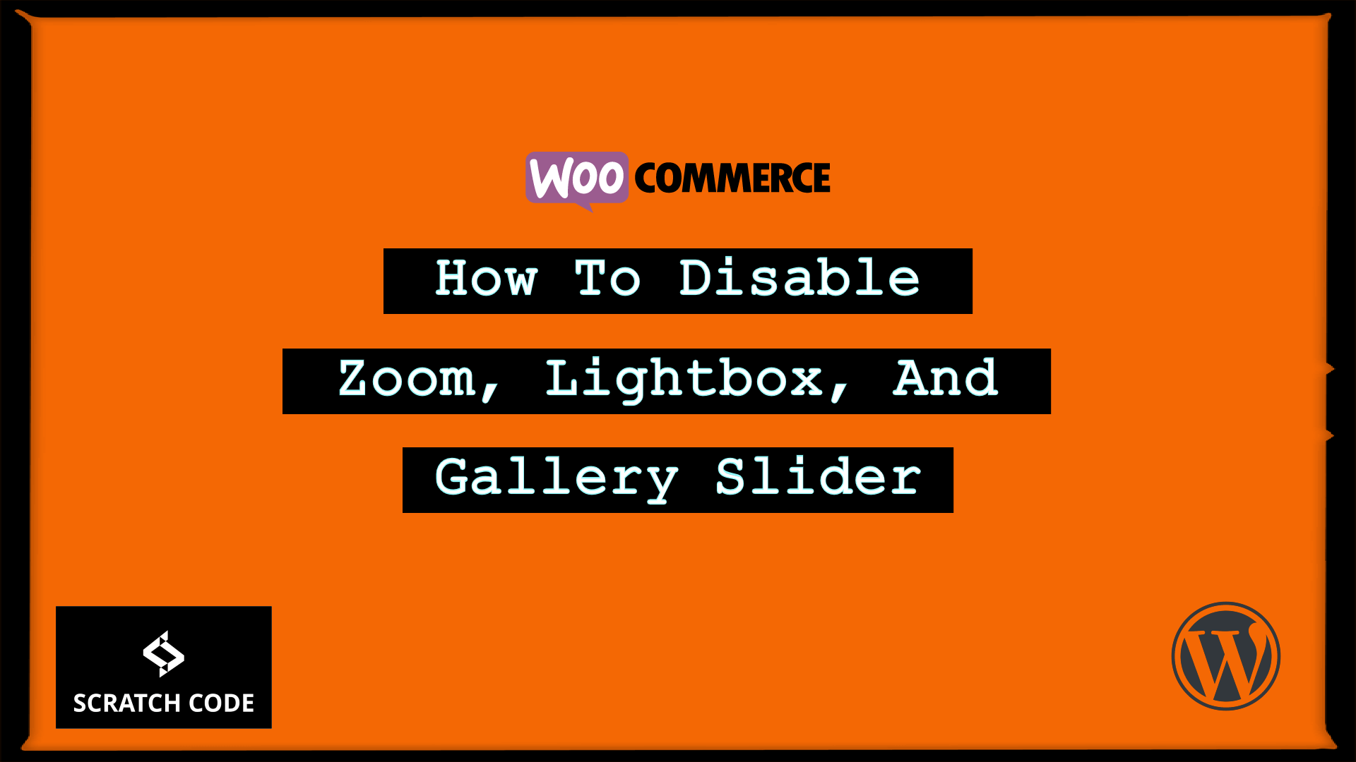 Disable Zoom, Lightbox, And Gallery Slider Scratch Code