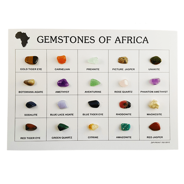 Gemstones of Africa Card Scratch Patch