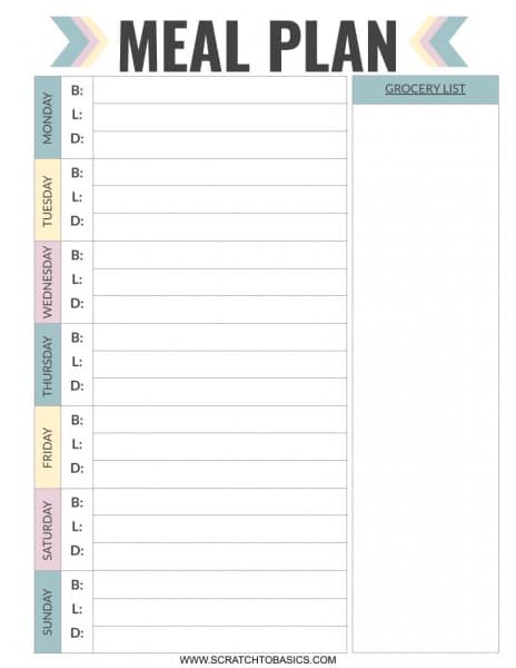 Meal Prep Template Excel Collection