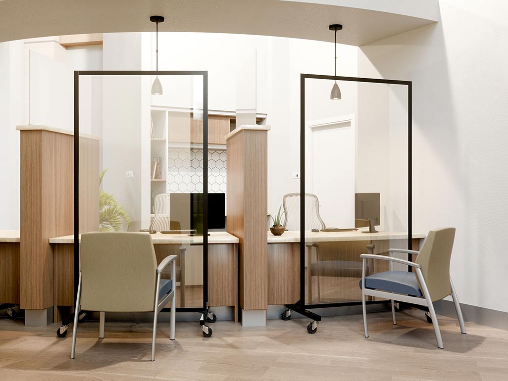 Clear Room Dividers Lightweight Plexiglass Walls Screenflex