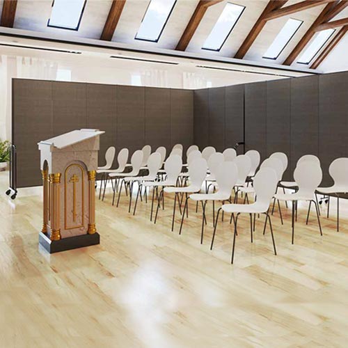 Church Room Dividers and Partitions Create a New Space Screenflex