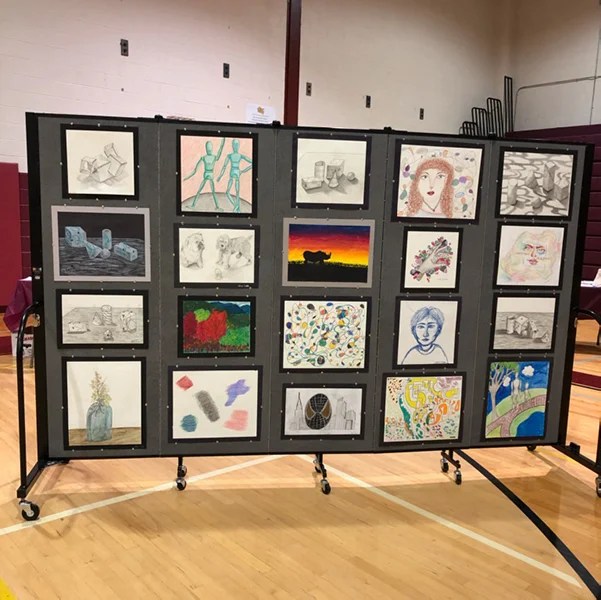 Art Show Display Screenflex Portable Room Dividers