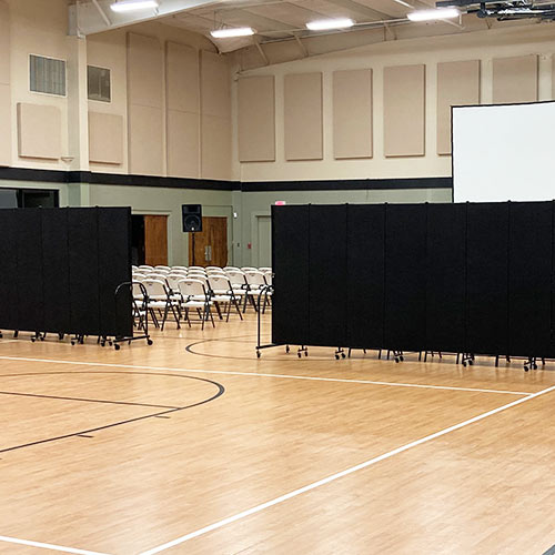 Gymnasium Barriers Baptist Church Screenflex Portable Room Dividers
