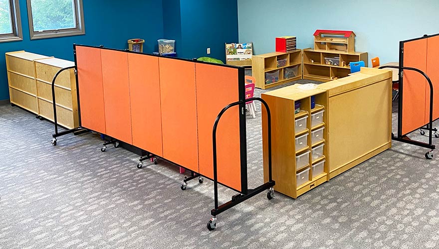 Church Daycare Play Area Screenflex Portable Room Dividers