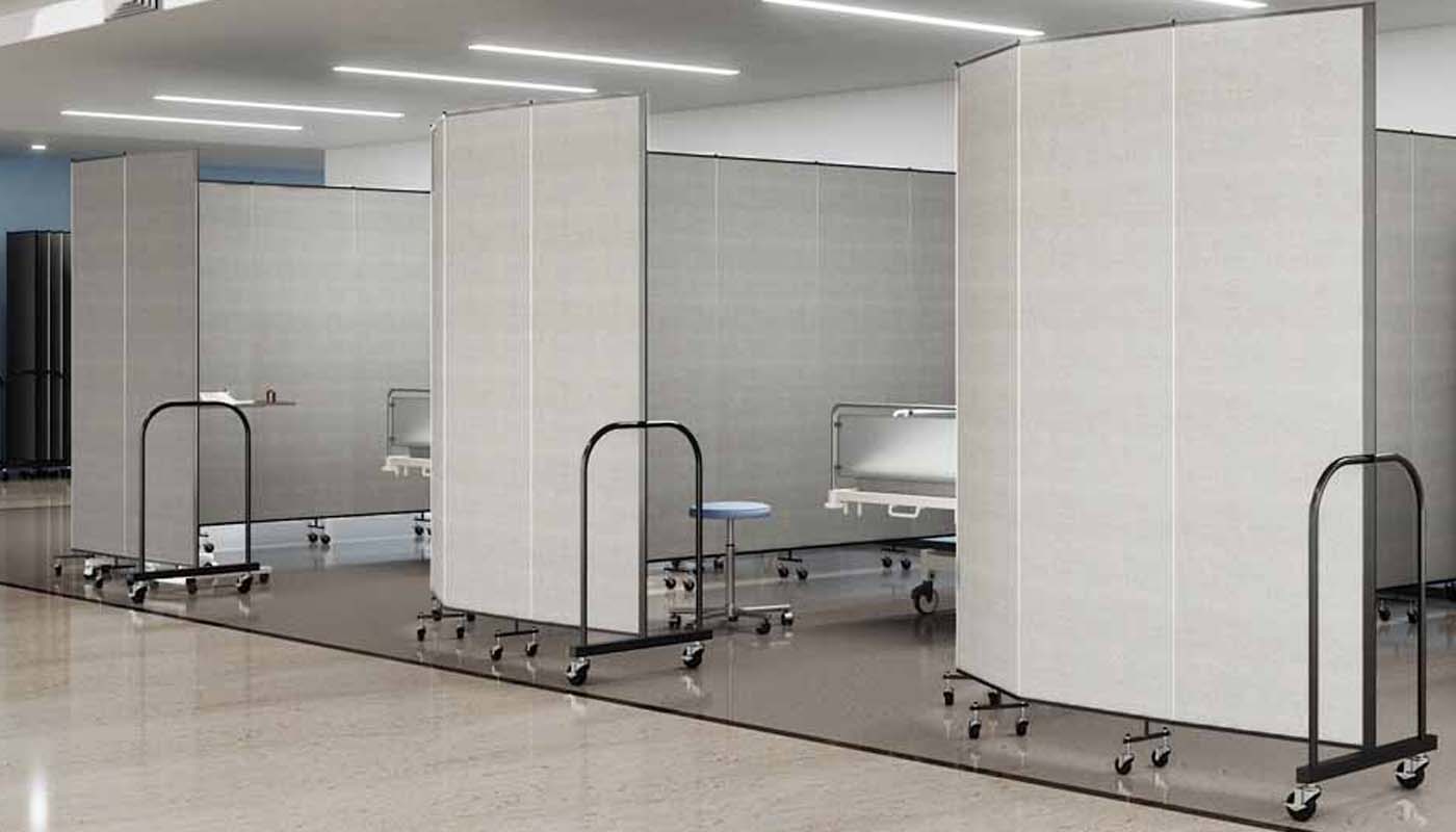 Vinyl Room Dividers EasyClean Freestanding Partitions Screenflex