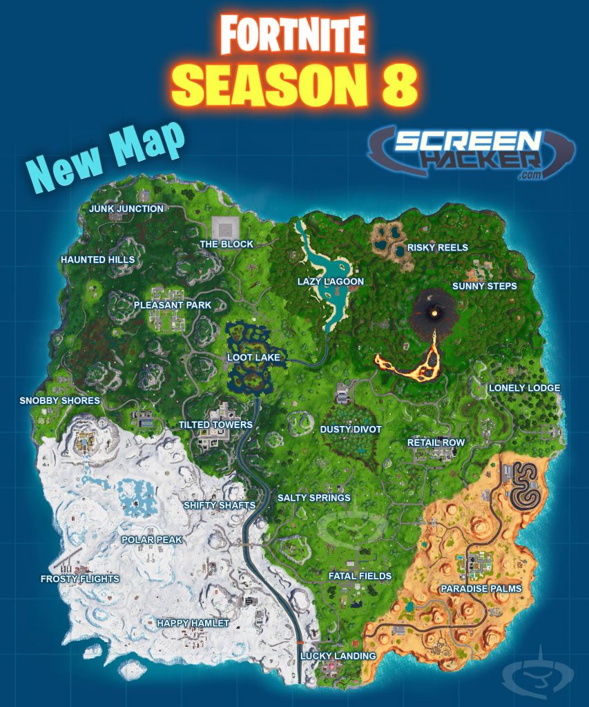 Fortnite Season 8 Karte