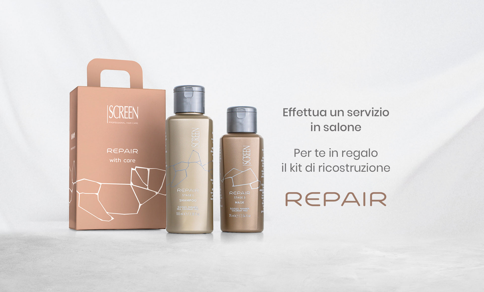 Repair Mini Care Case Nuova forza ai tuoi capelli Screen Hair Care