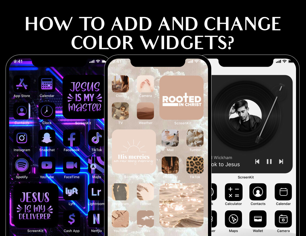 How to Add and Change Color Widgets? Screen Kit™