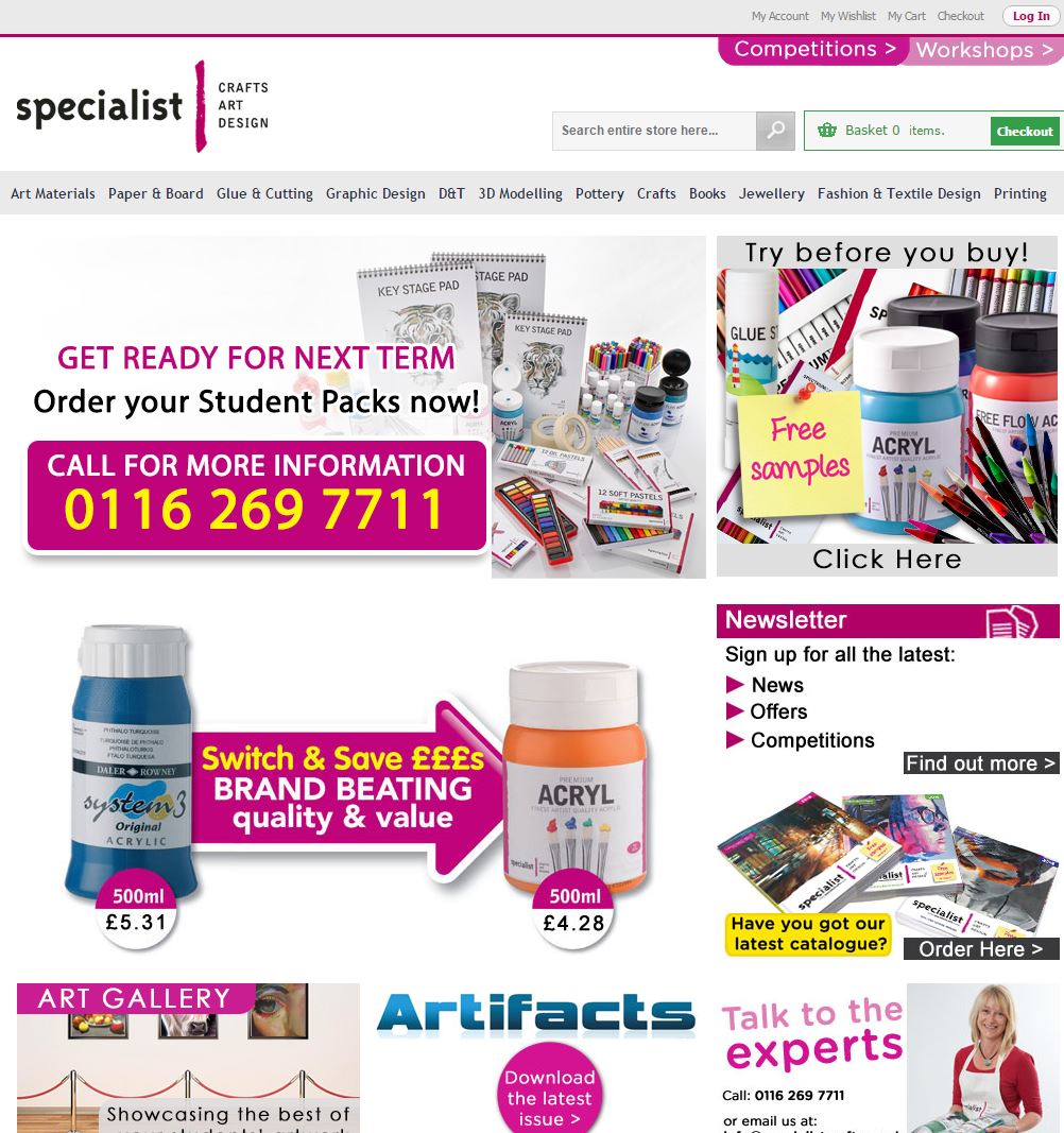 Specialist Crafts appoints Screen Pages to manage & support its Magento