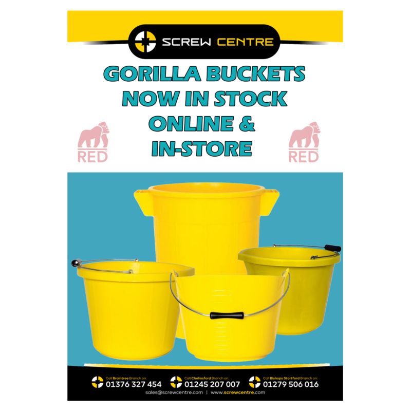 Gorilla Buckets. Screw Centre The Ultimate Source for Screws and Fixings