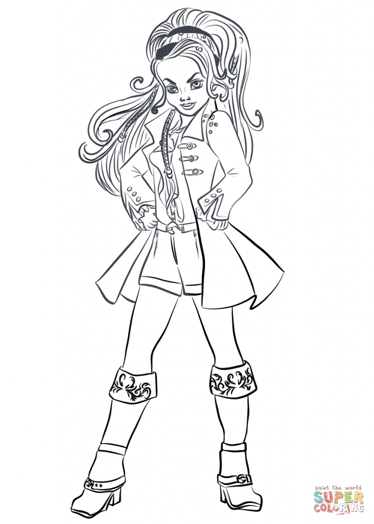 uma daughter of ursula the descendants 3 coloring pages