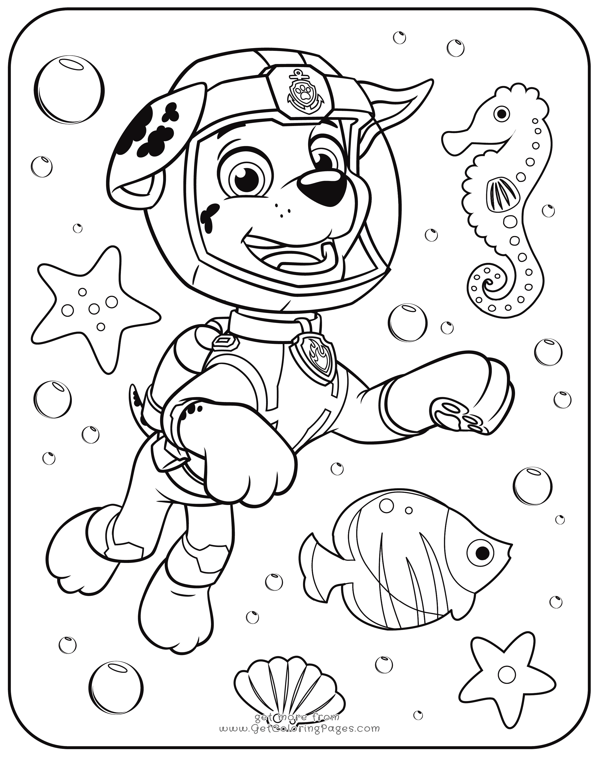 Free Printable Paw Patrol Coloring Pages For Kids