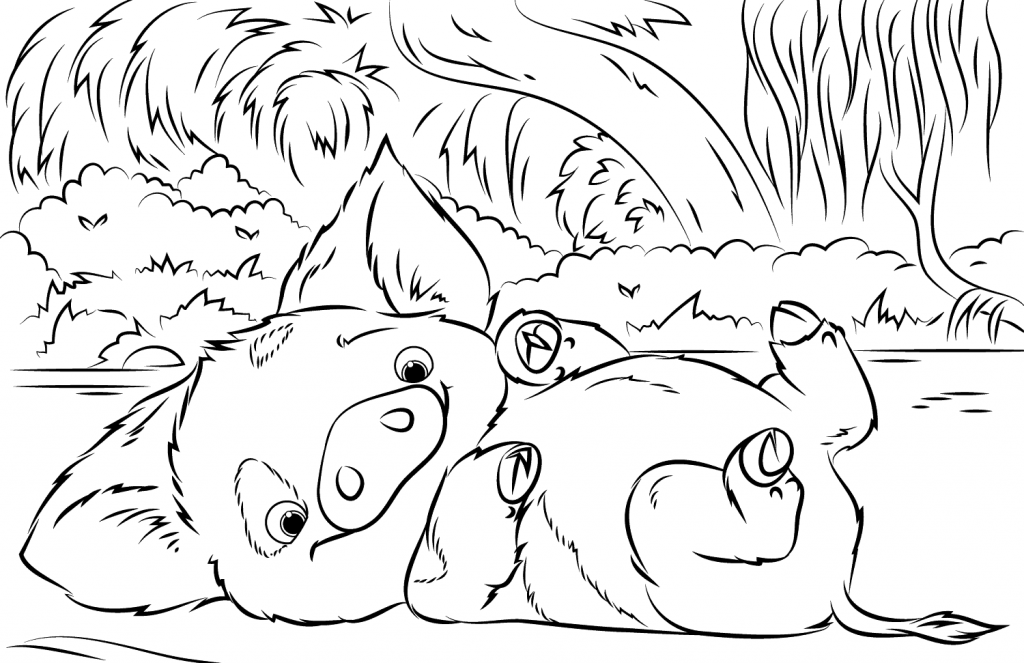 35 Printable Moana Coloring Pages