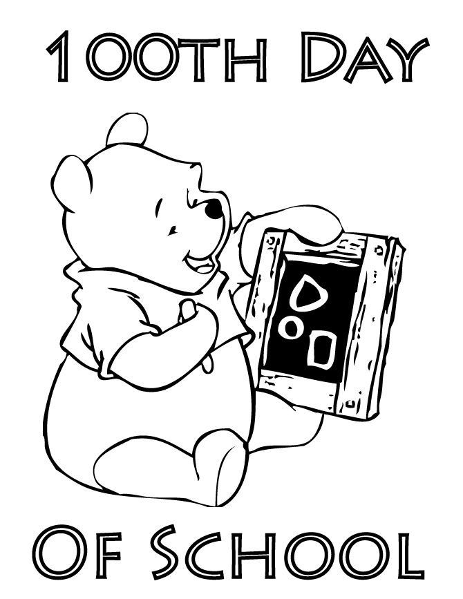 Free Printable 100 Days Of School Coloring Pages