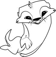 Animal Jam Otter Coloring Page Animal Jam Otter Coloring Page