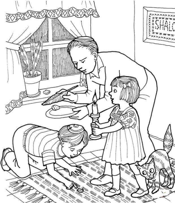 Free Printable Passover Coloring Pages (Pesach Coloring Sheets)