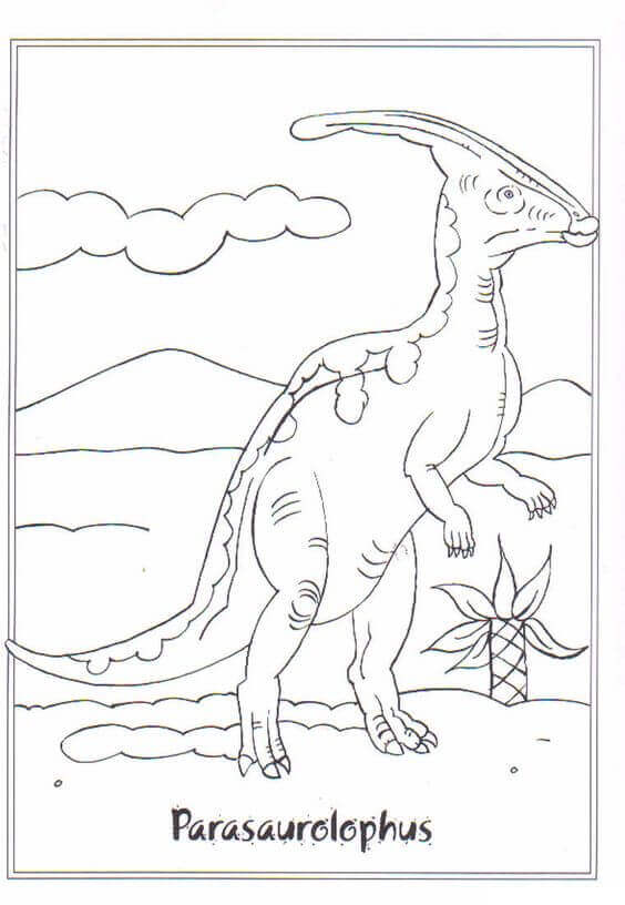 Realistic Dinosaur Coloring Pages Free Printable For Kids