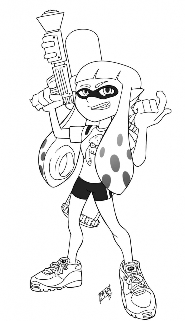 10 Free Printable Splatoon Coloring Pages