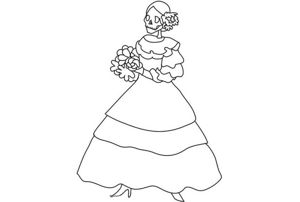 Free Printable Day of the Dead Coloring Pages