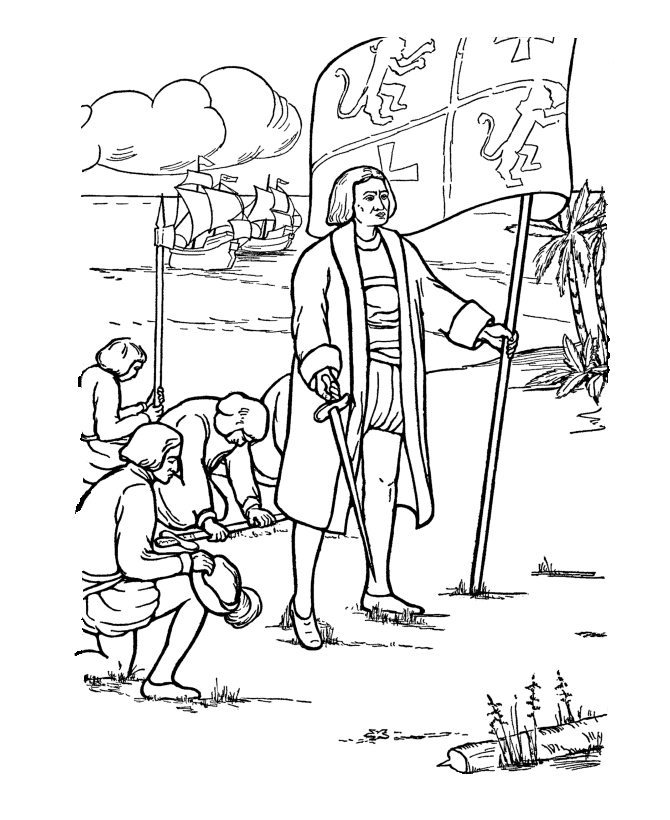 20 Free Printable Columbus Day Coloring Pages