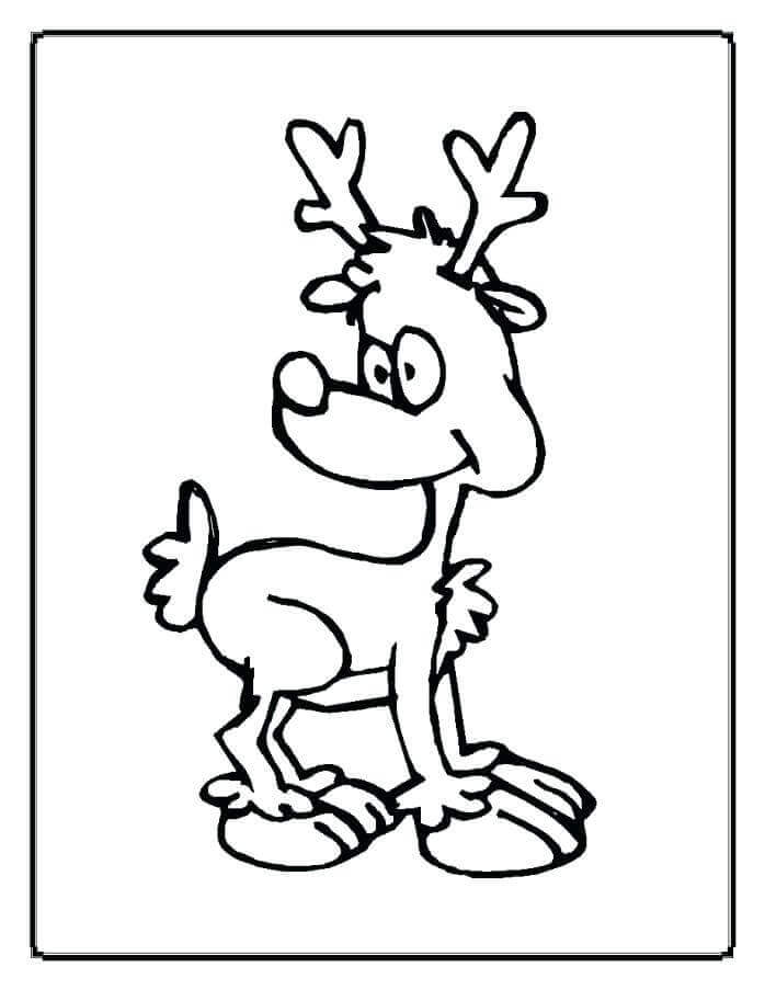 30 Free Reindeer Coloring Pages Printable