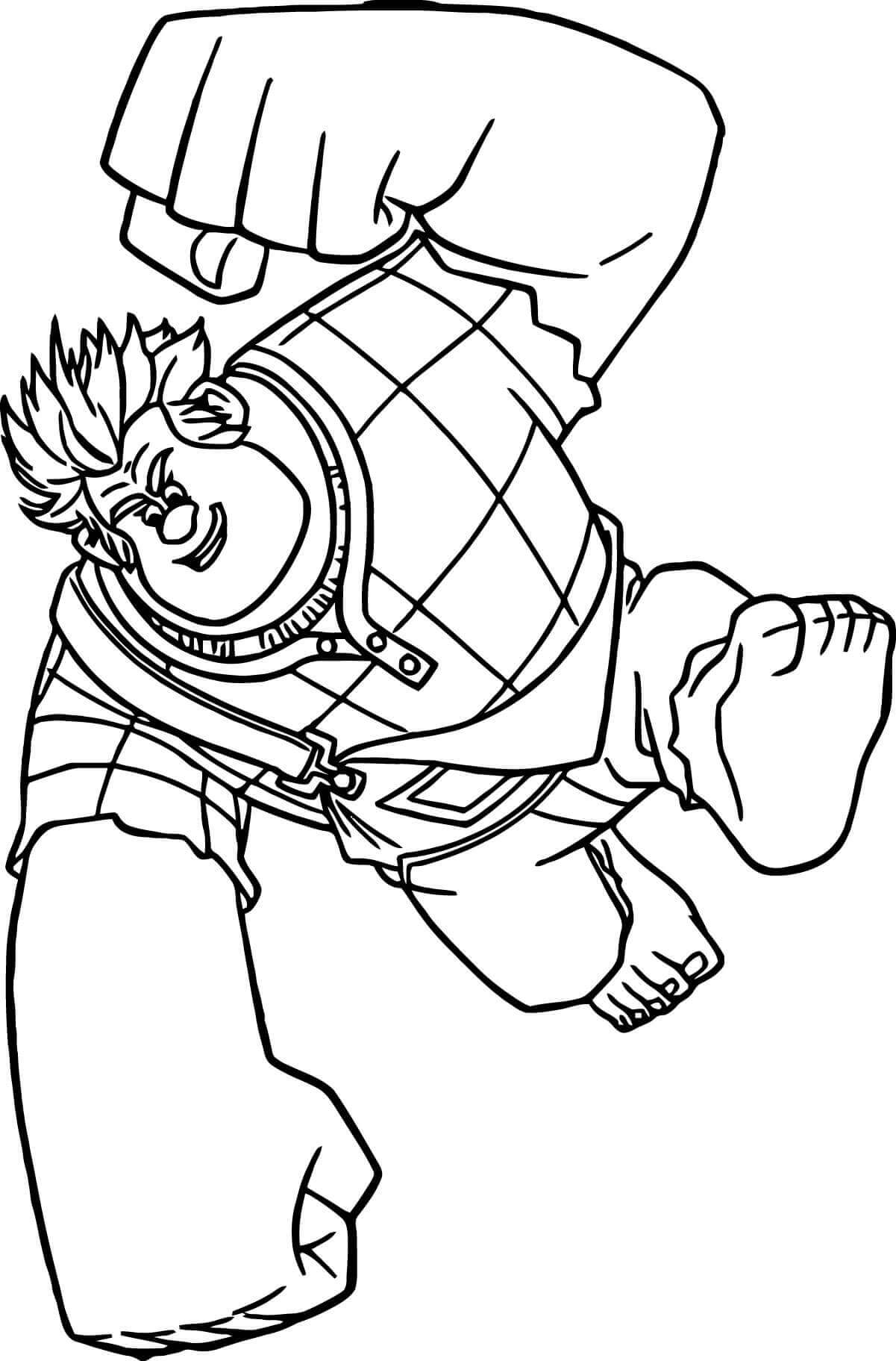 Ralph Breaks The Coloring Pages Free Printable