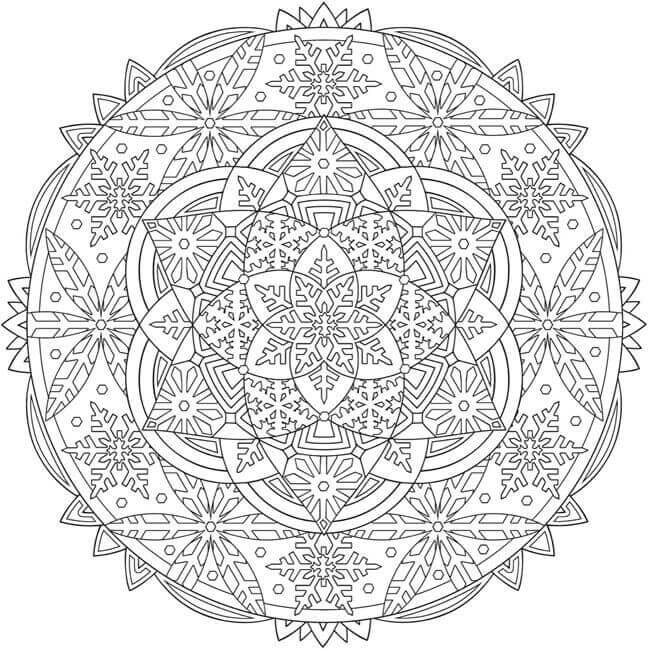 Free Snowflakes Coloring Pages Printable