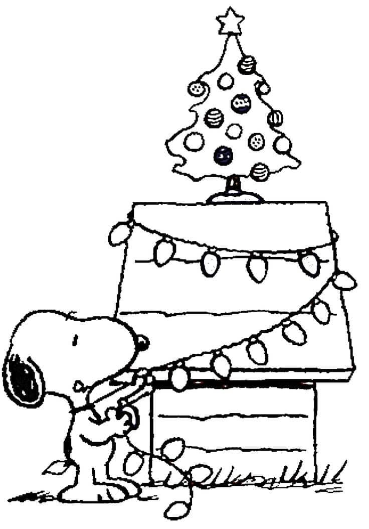 Free A Charlie Brown Christmas Coloring Pages Printable
