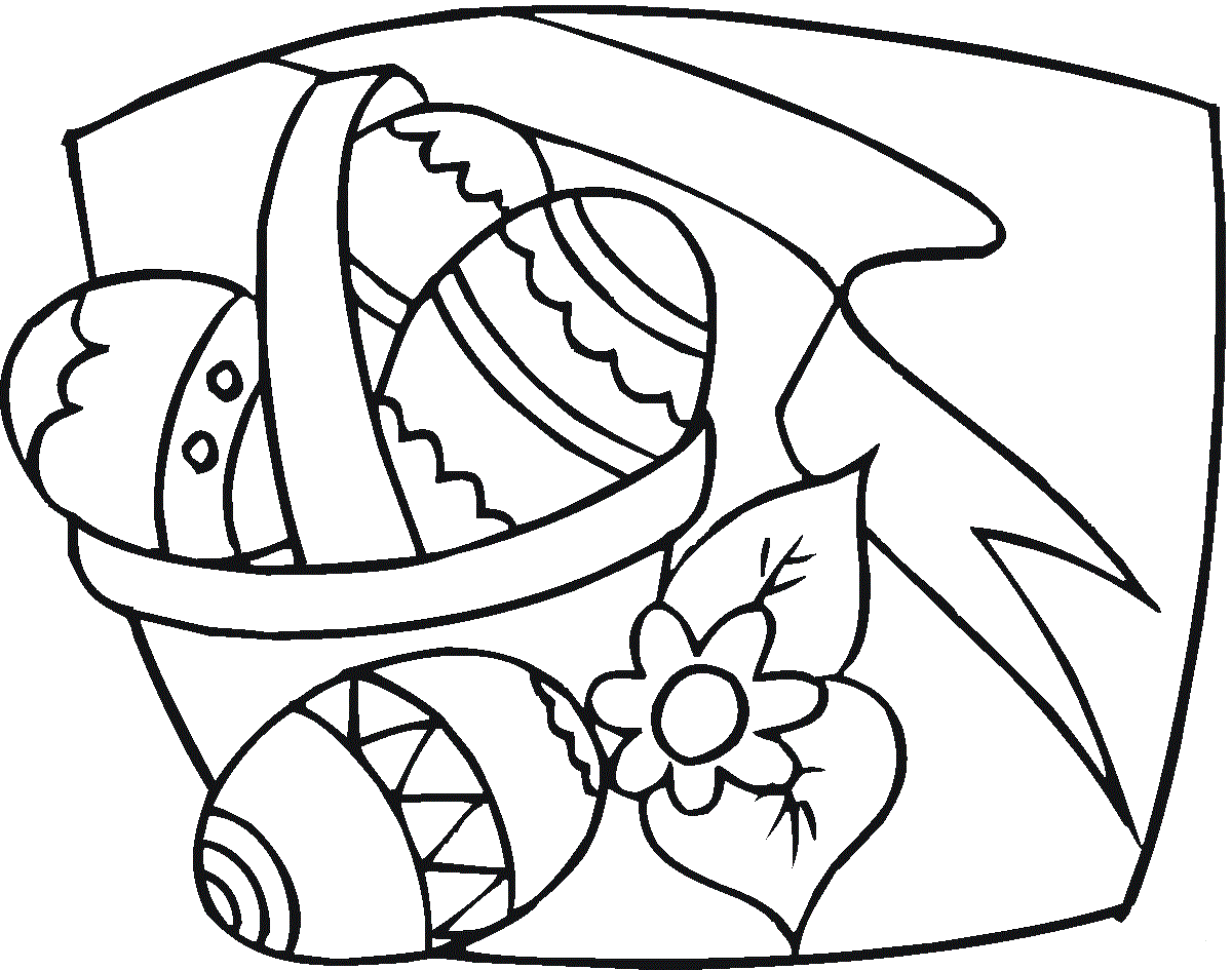 Free Easter Basket Coloring Pages Printable