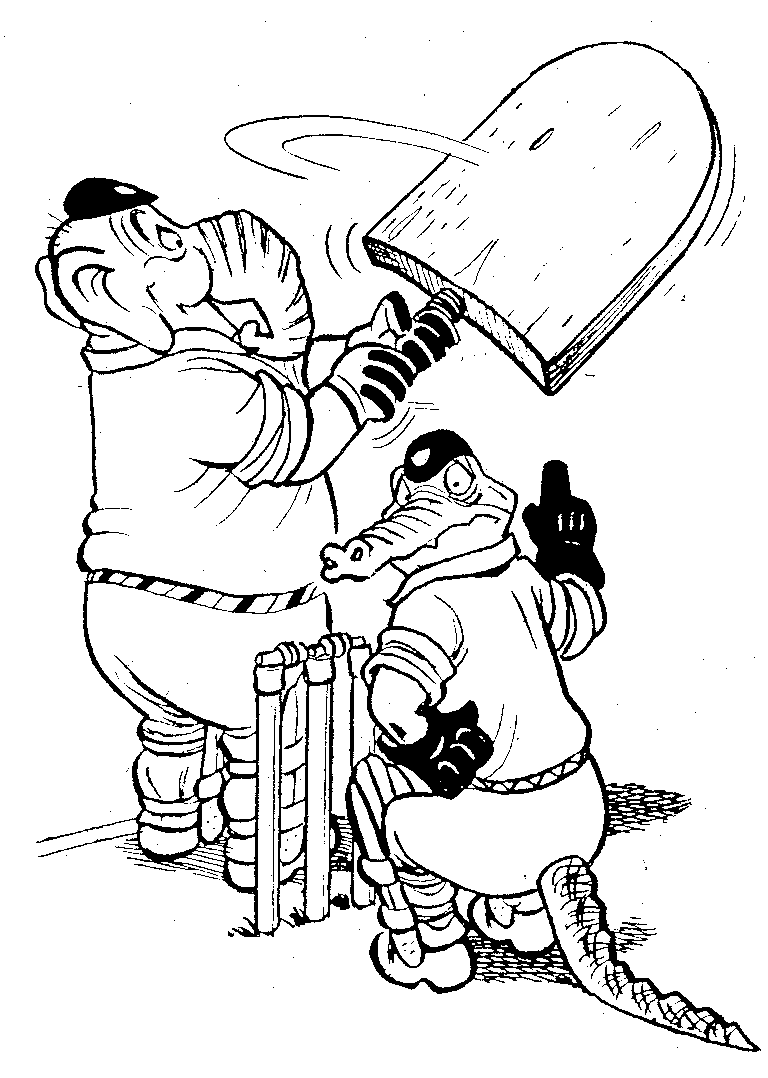 21 Free Cricket Coloring Pages Printable