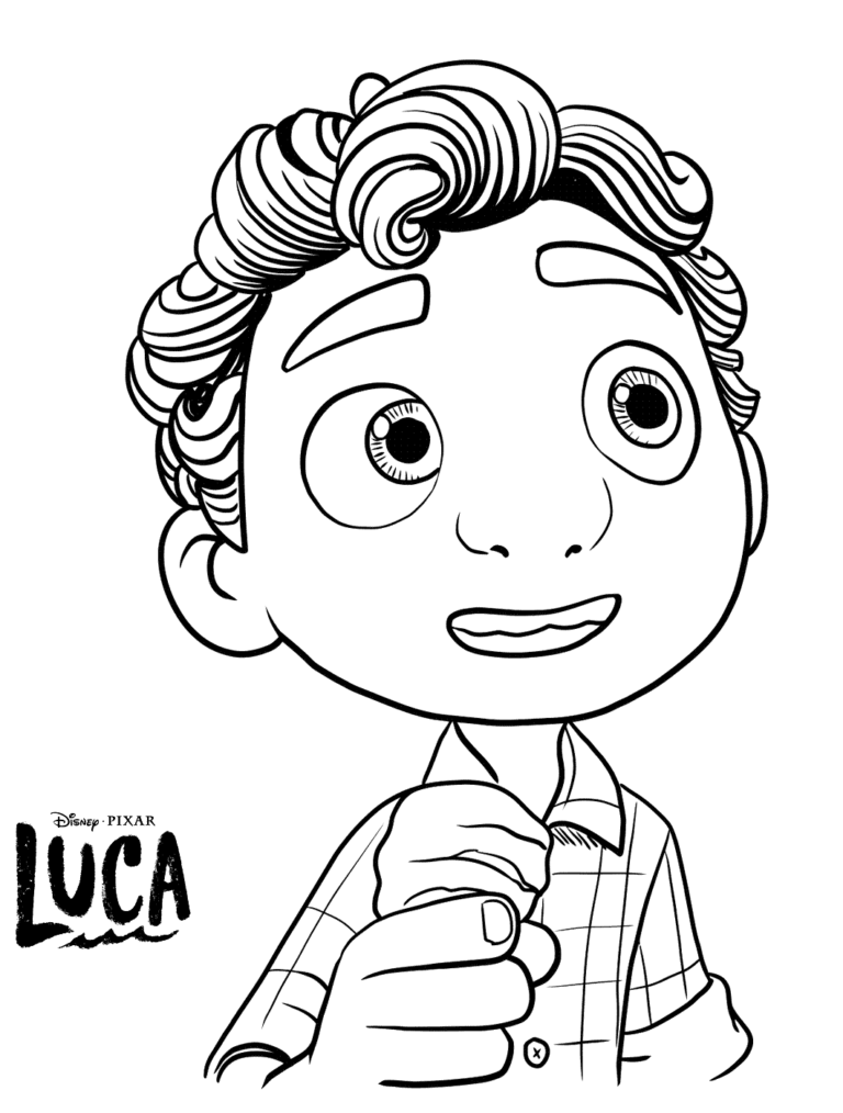 Free Luca Coloring Pages Printable