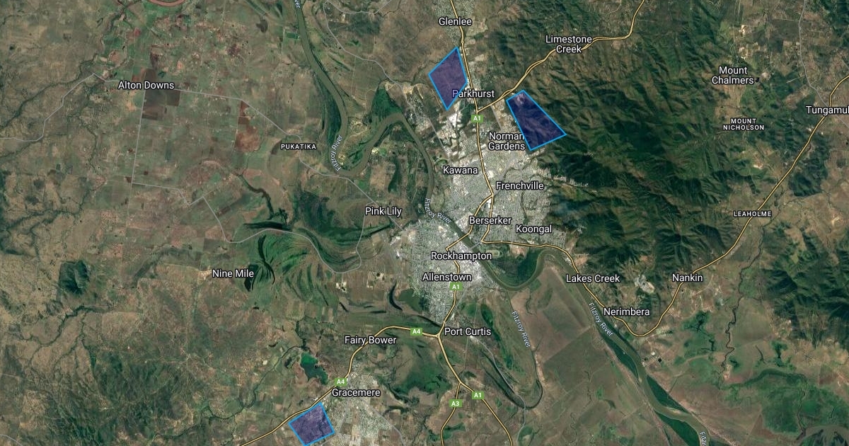 3 Options for Rockhampton development Scribble Maps